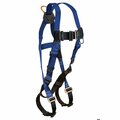 Falltech Contractor Standard Non-Belted Harness, Universal, 425 lb Load, Polyester Strap, Mating Leg Strap Bu 7015